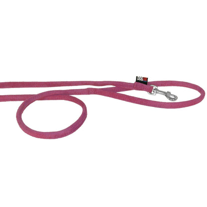 Comfort Microfiber Round Dog Leash – Soft Lightweight Leash 4 ft & 6 ft – Pink