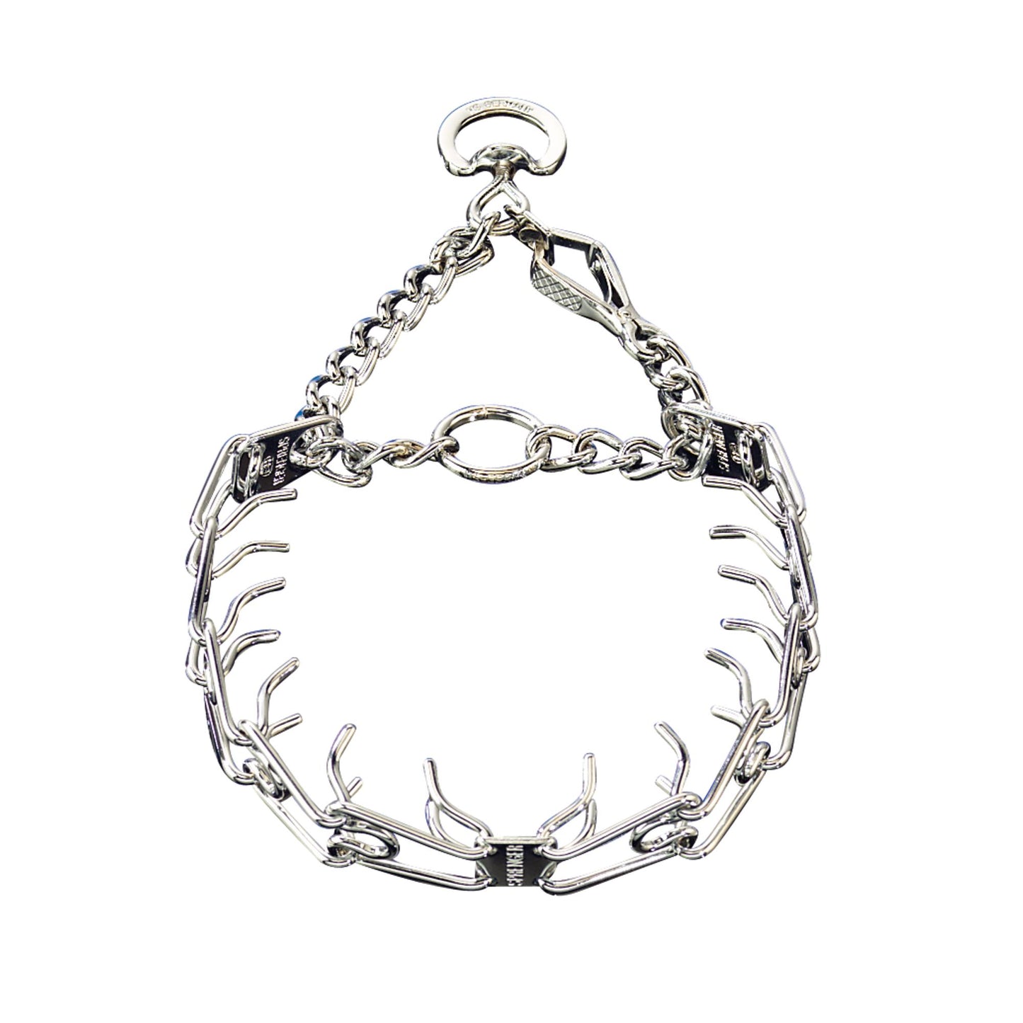 Herm Sprenger Chrome Prong Collar con broche de tijera