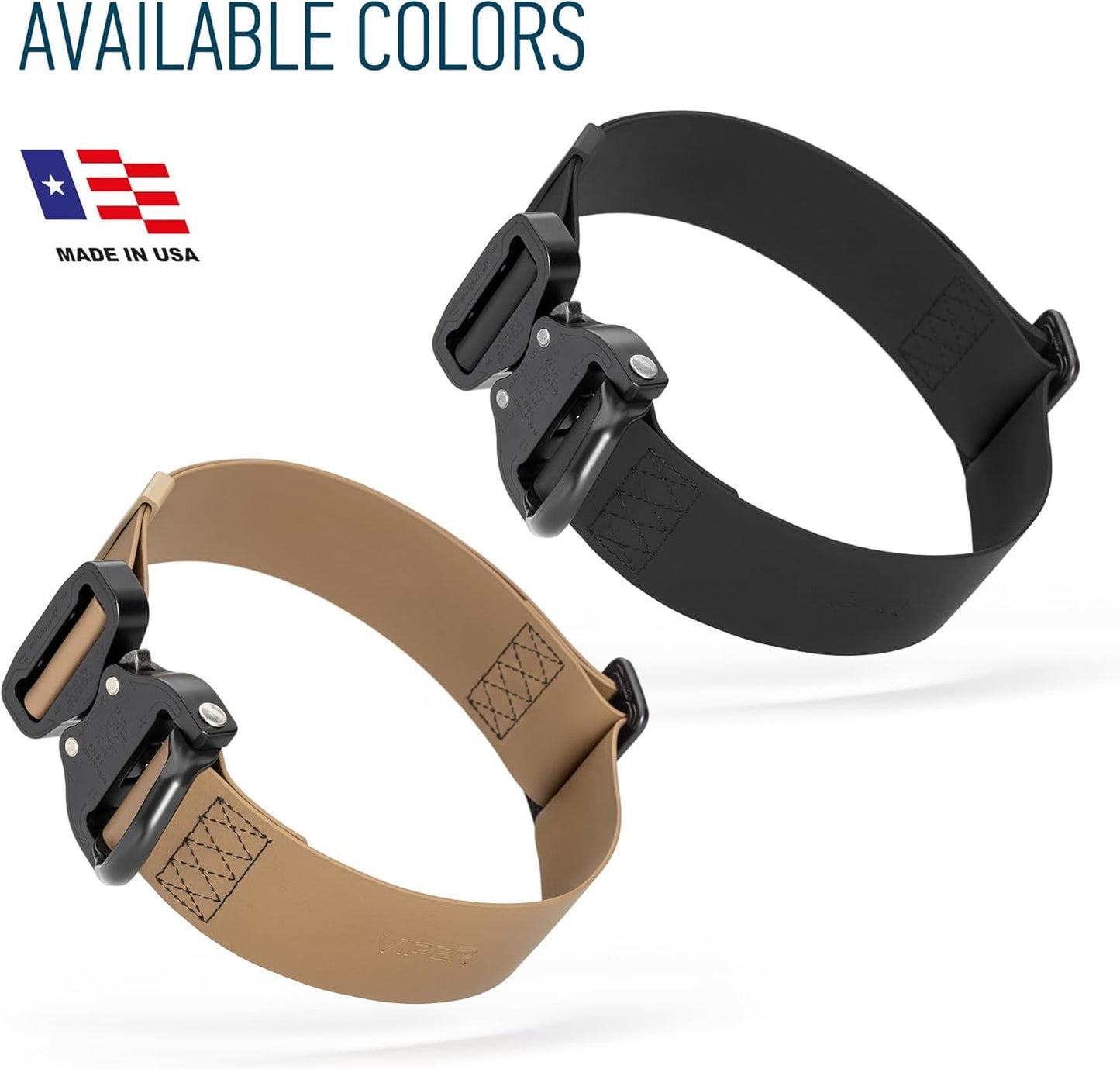 Viper BioThane Tactical Dog Collar with Cobra Prostyle D-Ring Buckle, 1.75in (45mm) Wide – Heavy-Duty, Waterproof, Odor-Resistant K9 Gear | Adjustable Fit for Active and Working Dogs