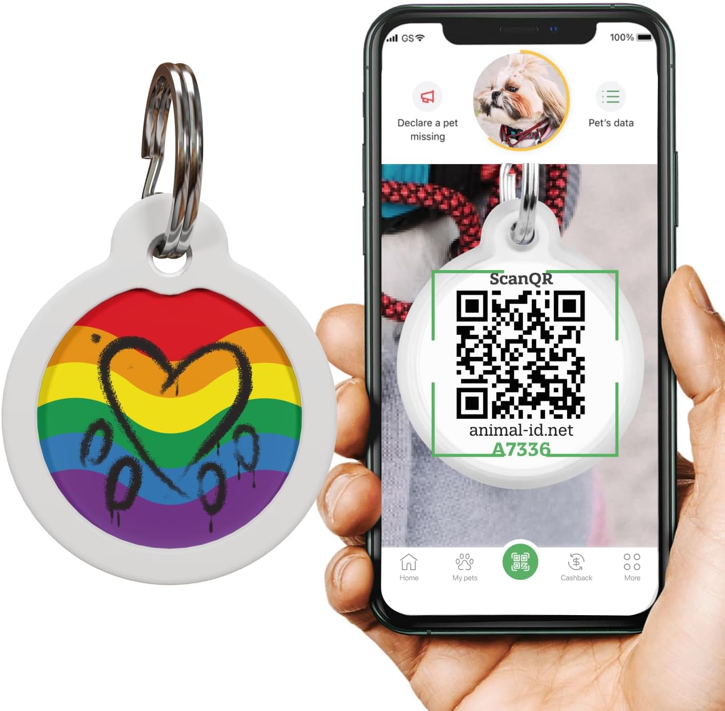 QR Code Dog Tag