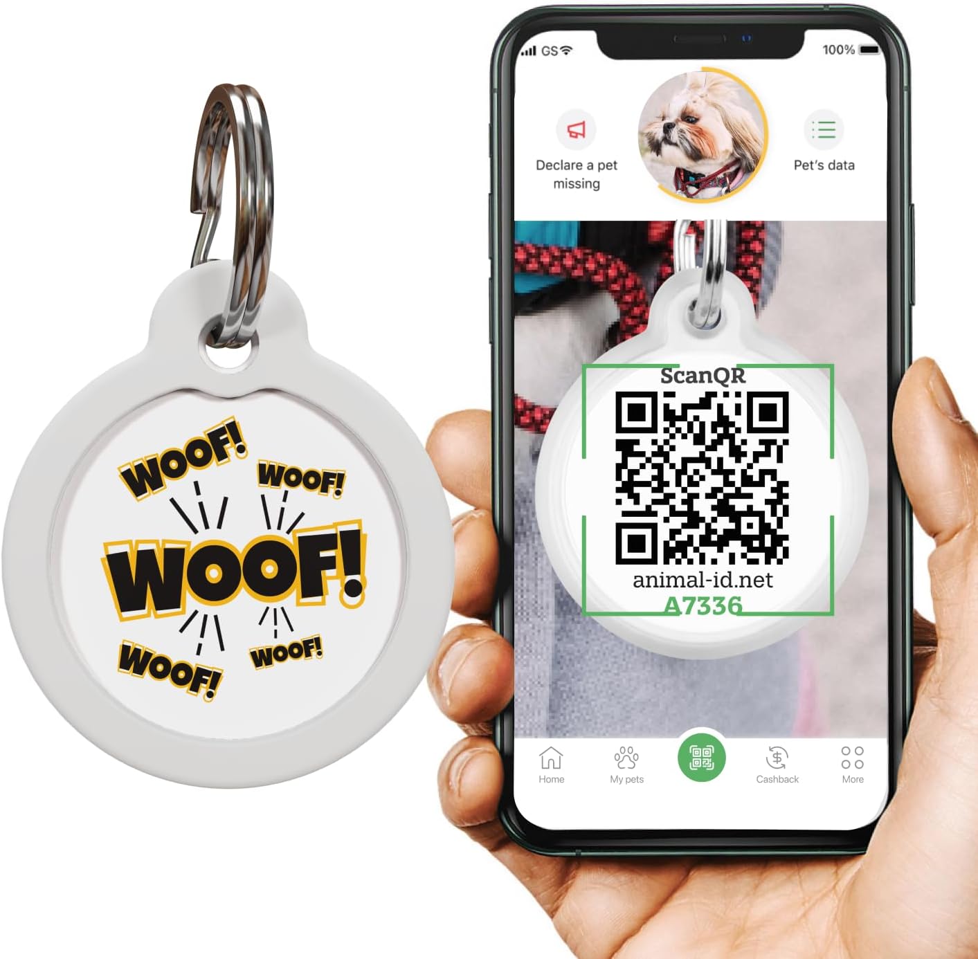 QR Code Dog Tag