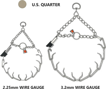 Herm Sprenger Stainless Steel Dog Collar with Quick Release ClicLock Buckle for Small Medium Large Dogs Training Collar for Dogs Made in Germany