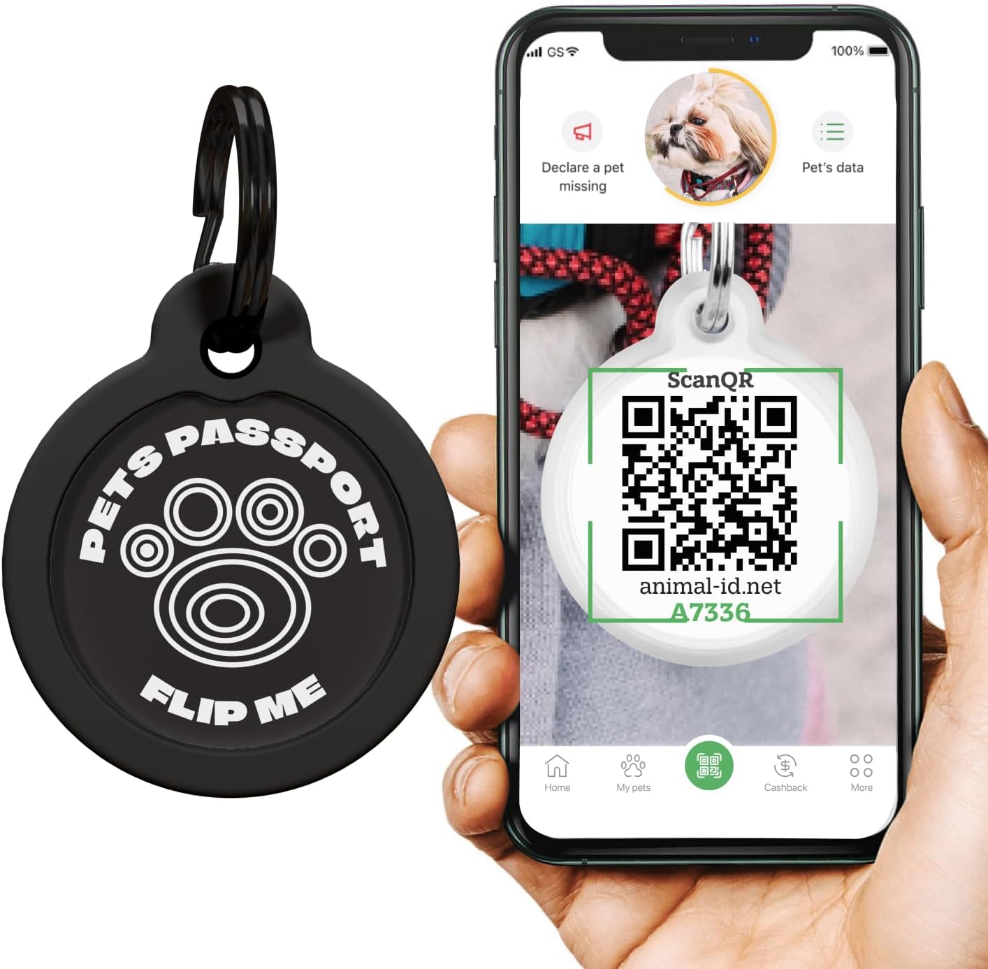 QR Code Dog Tag