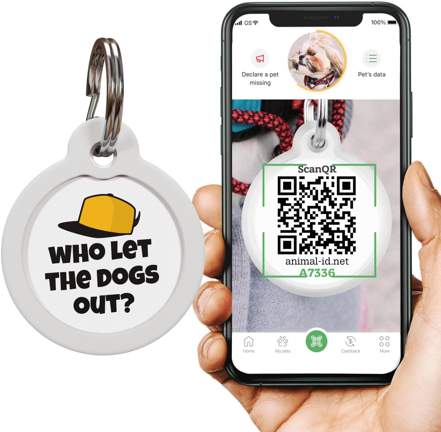 QR Code Dog Tag