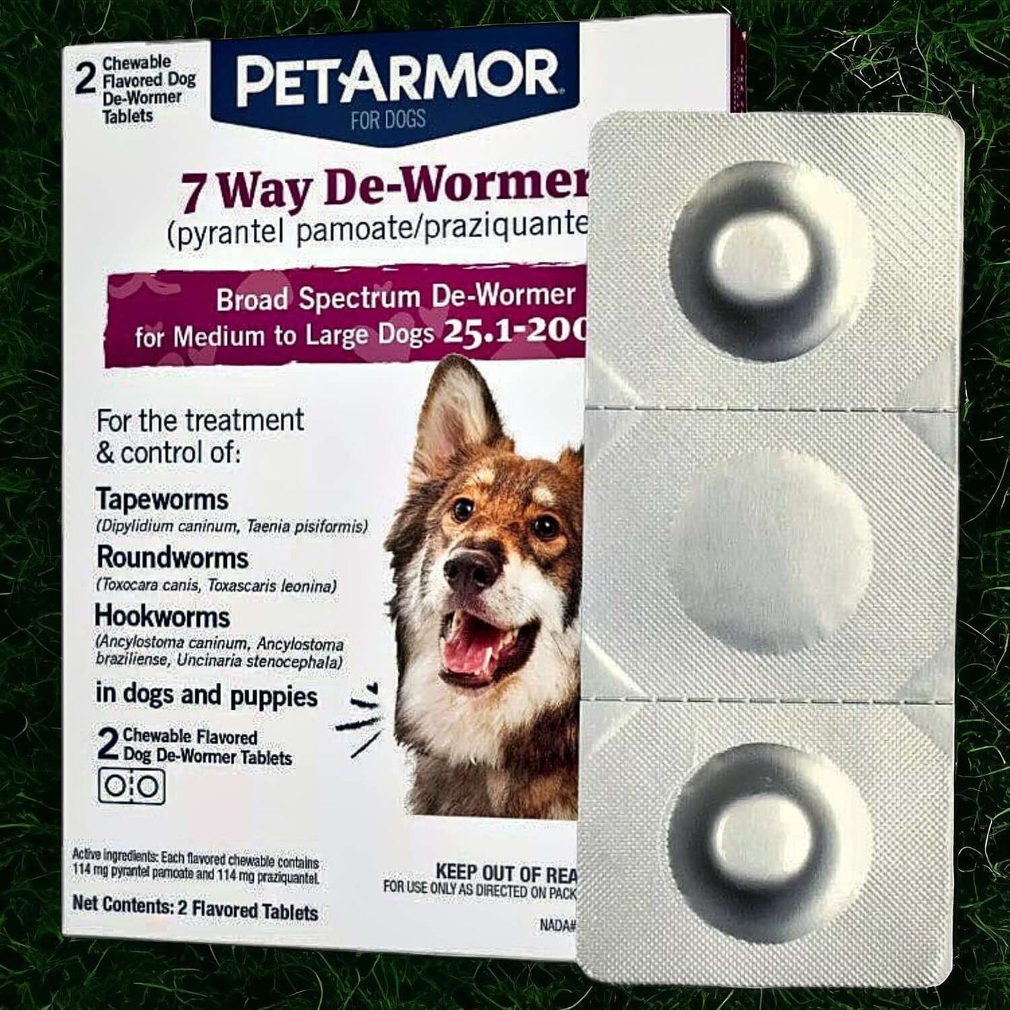 PetArmor 7 Way De-Wormer for Dogs | Effective Broad-Spectrum Treatment