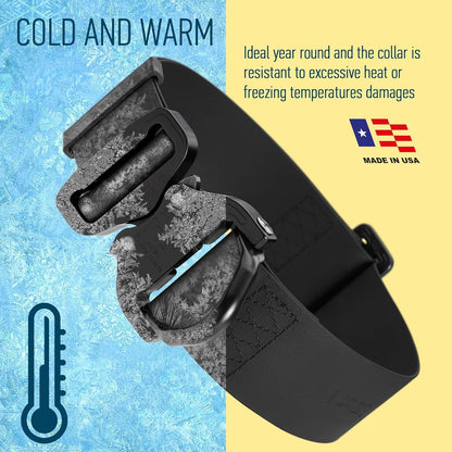 Viper BioThane Tactical Dog Collar with Cobra Prostyle D-Ring Buckle, 1.75in (45mm) Wide – Heavy-Duty, Waterproof, Odor-Resistant K9 Gear | Adjustable Fit for Active and Working Dogs