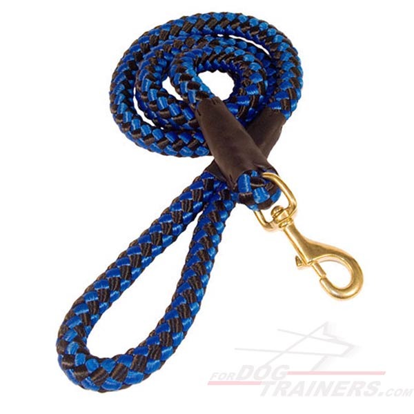 High Quality Cord Nylon Dog Leash for Big Dogs with Extra Strong Brass Snap Hook
