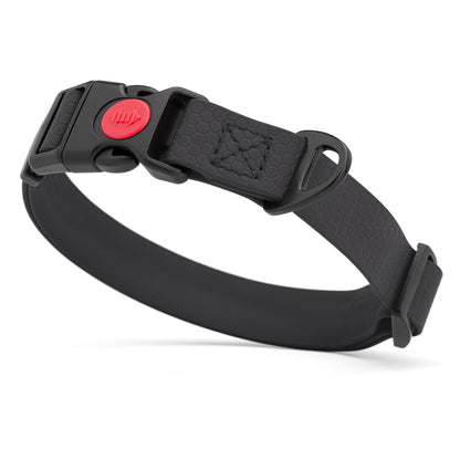 Waterproof Dog Collar with Safety Lock Buckle – Biothane HEX Collar – W 3/4" x L 12-19", W 1" x L 15-25"