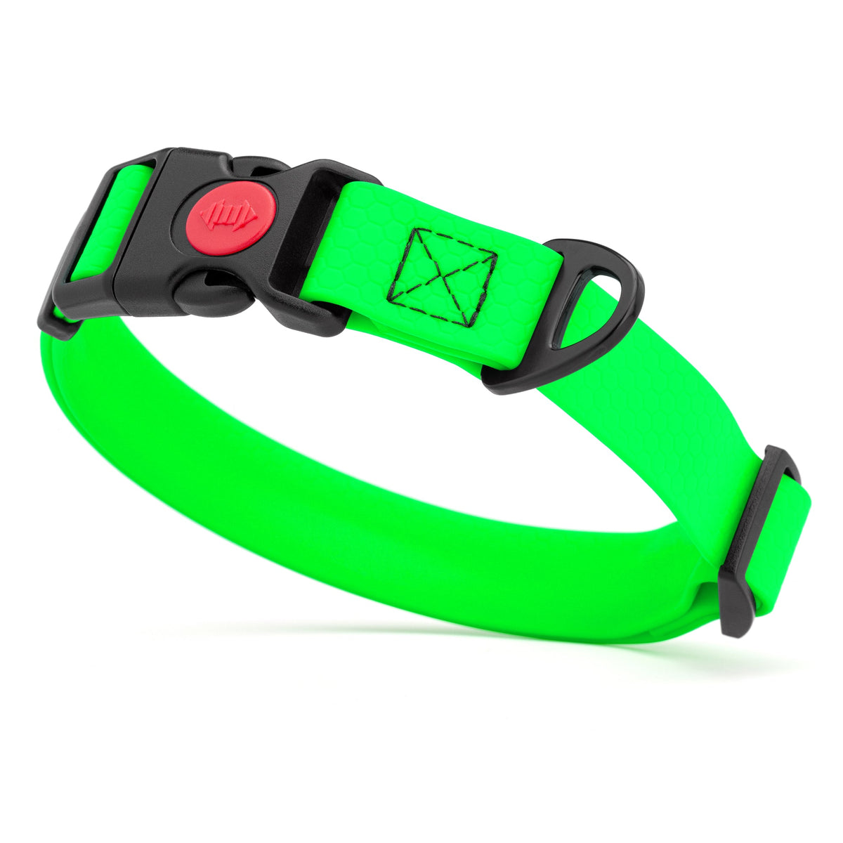 Waterproof Dog Collar with Safety Lock Buckle – Biothane HEX Collar – W 3/4" x L 12-19", W 1" x L 15-25"