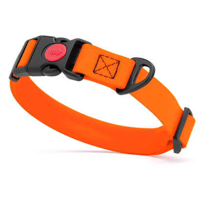 Waterproof Dog Collar with Safety Lock Buckle – Biothane HEX Collar – W 3/4" x L 12-19", W 1" x L 15-25"