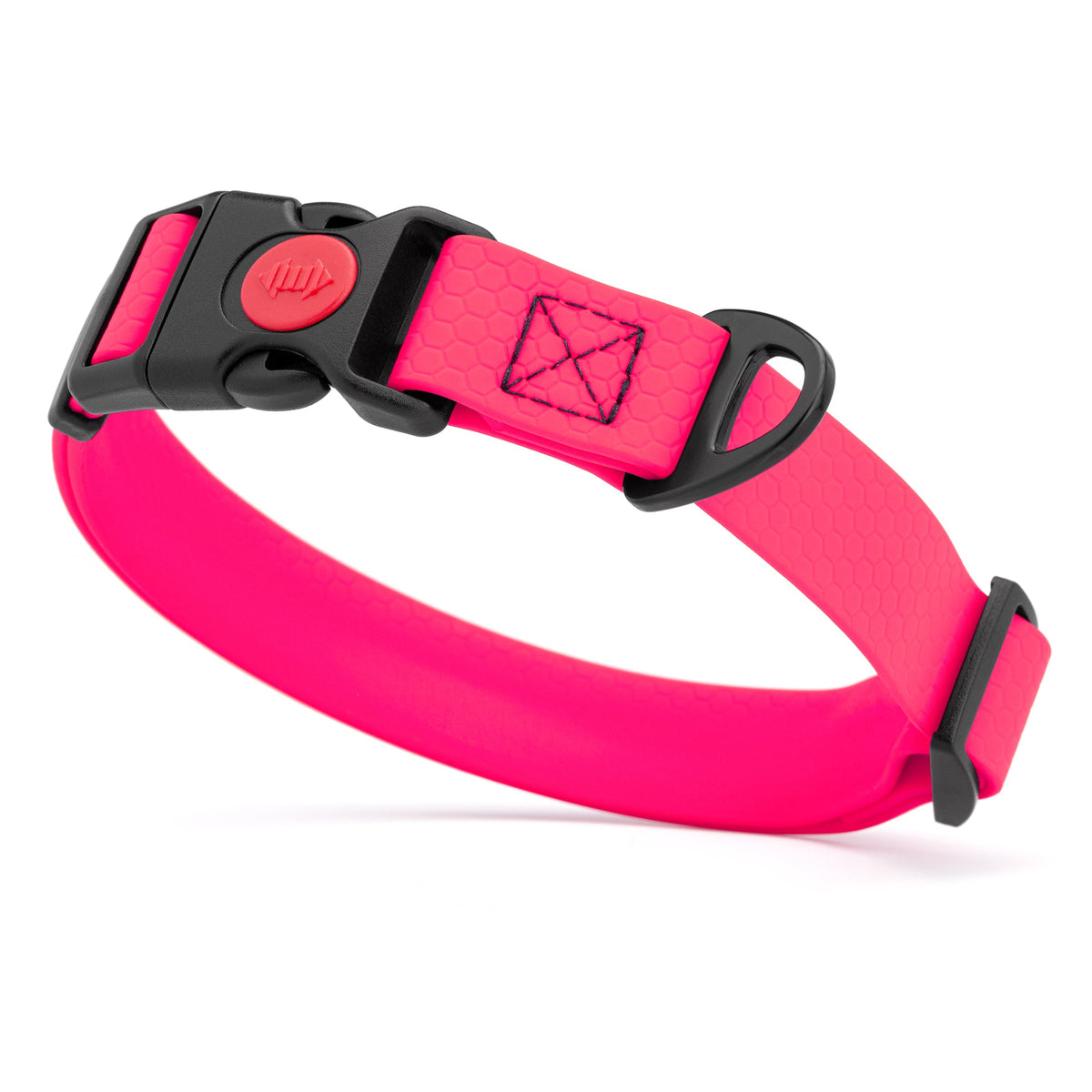Waterproof Dog Collar with Safety Lock Buckle – Biothane HEX Collar – W 3/4" x L 12-19", W 1" x L 15-25"