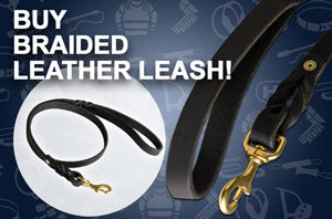 Handcrafted Leather Dog Leash for Walking and Tracking