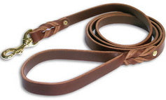 Handcrafted Leather Dog Leash for Walking and Tracking