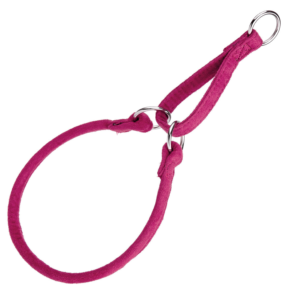 Comfort Microfiber Round Martingale Collar – Gentle No-Slip Training Collar – Pink