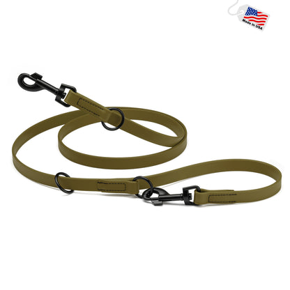 Multipurpose Biothane Dog Leash W3/4" x L7', Adjustable Hands-Free Dog Leash for over 7 Different Activities