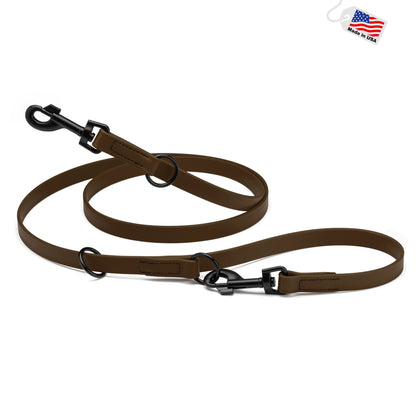 Multipurpose Biothane Dog Leash W3/4" x L7', Adjustable Hands-Free Dog Leash for over 7 Different Activities