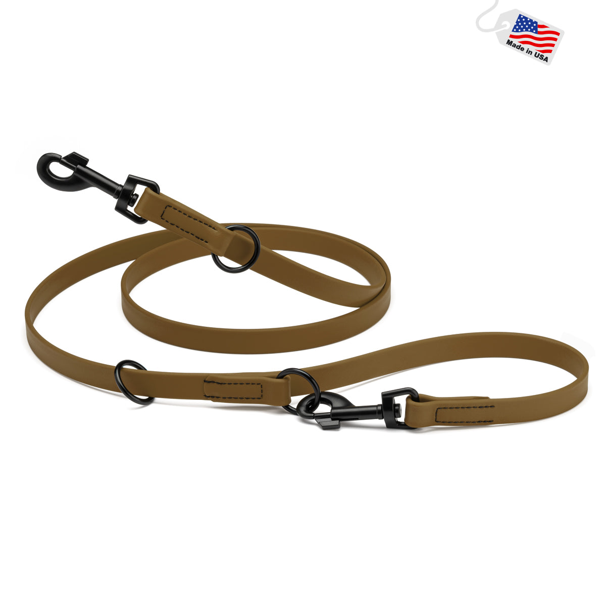 Multipurpose Biothane Dog Leash W3/4" x L7', Adjustable Hands-Free Dog Leash for over 7 Different Activities