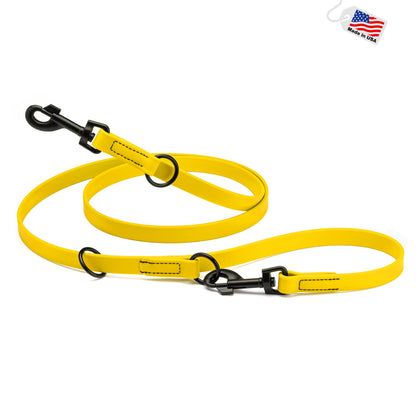 Multipurpose Biothane Dog Leash W3/4" x L7', Adjustable Hands-Free Dog Leash for over 7 Different Activities