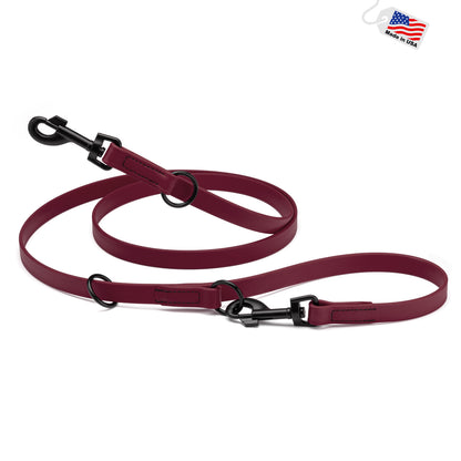 Multipurpose Biothane Dog Leash W3/4" x L7', Adjustable Hands-Free Dog Leash for over 7 Different Activities