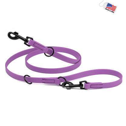 Multipurpose Biothane Dog Leash W3/4" x L7', Adjustable Hands-Free Dog Leash for over 7 Different Activities