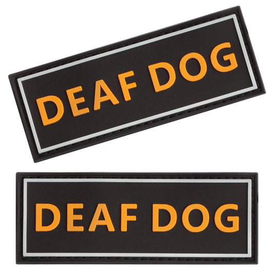 “Deaf Dog"  3D Rubber Patch