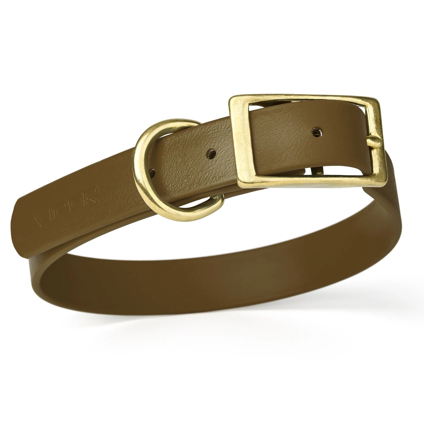 Size XL (22 to 25 inches)-Viper Biothane Waterproof Collar -  Brass Hardware