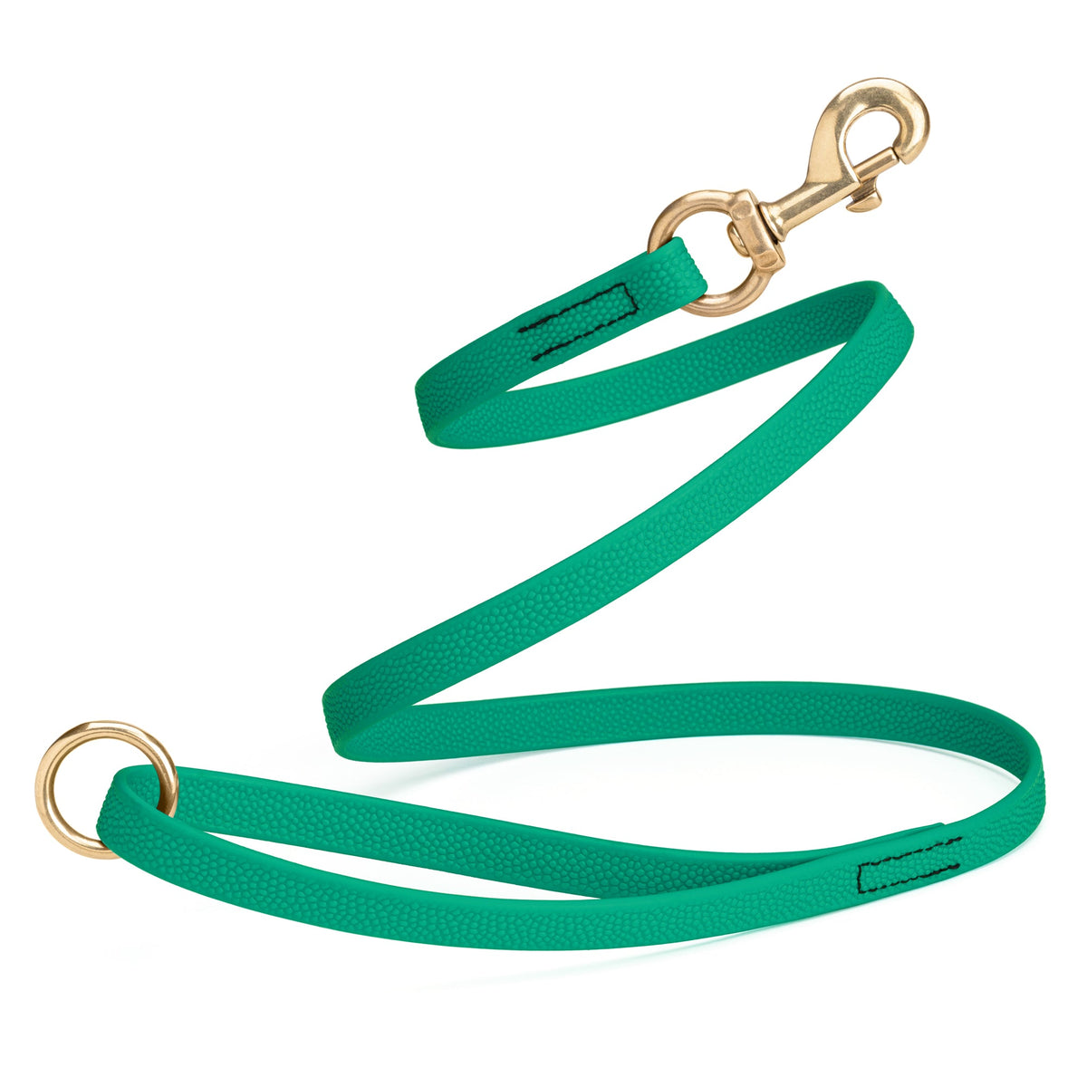 Viper Pebbled Biothane Dog Leash with Solid Brass Hardware – Waterproof Non-Slip Grip – 6'