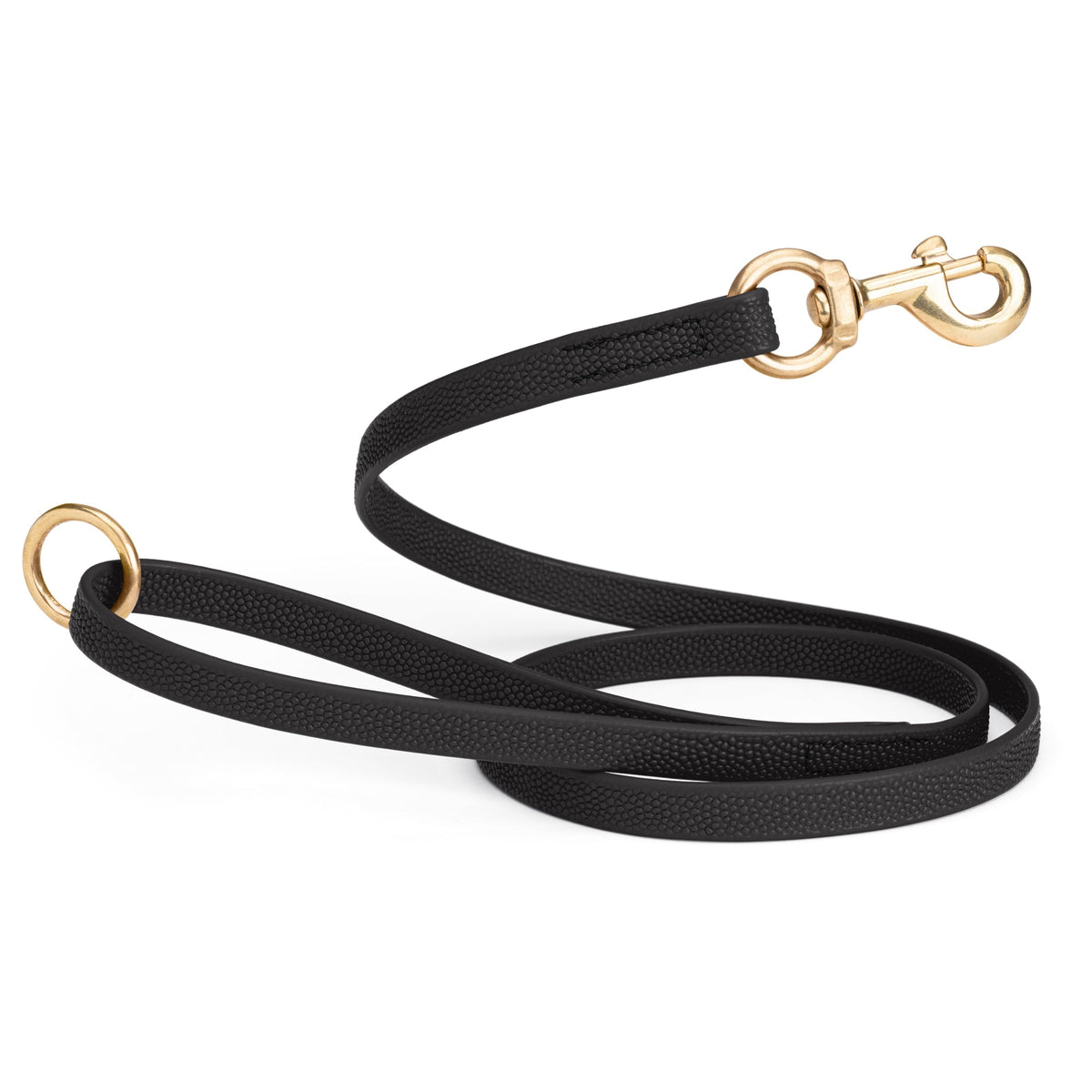 Viper Pebbled Biothane Dog Leash with Solid Brass Hardware – Waterproof Non-Slip Grip – 10', 15'