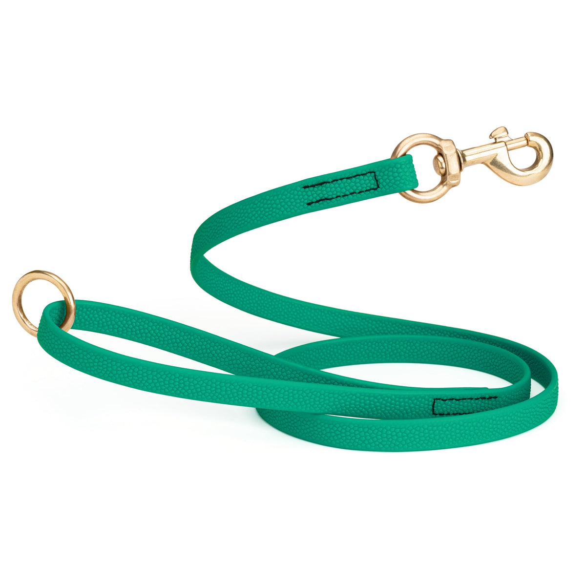 Viper Pebbled Biothane Dog Leash with Solid Brass Hardware – Waterproof Non-Slip Grip – 10', 15'