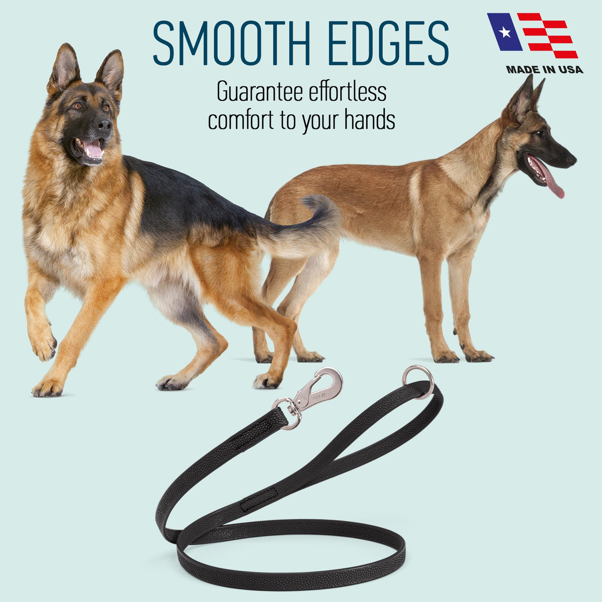 Viper Pebbled Biothane Leash – Herm Sprenger Hook – view 22