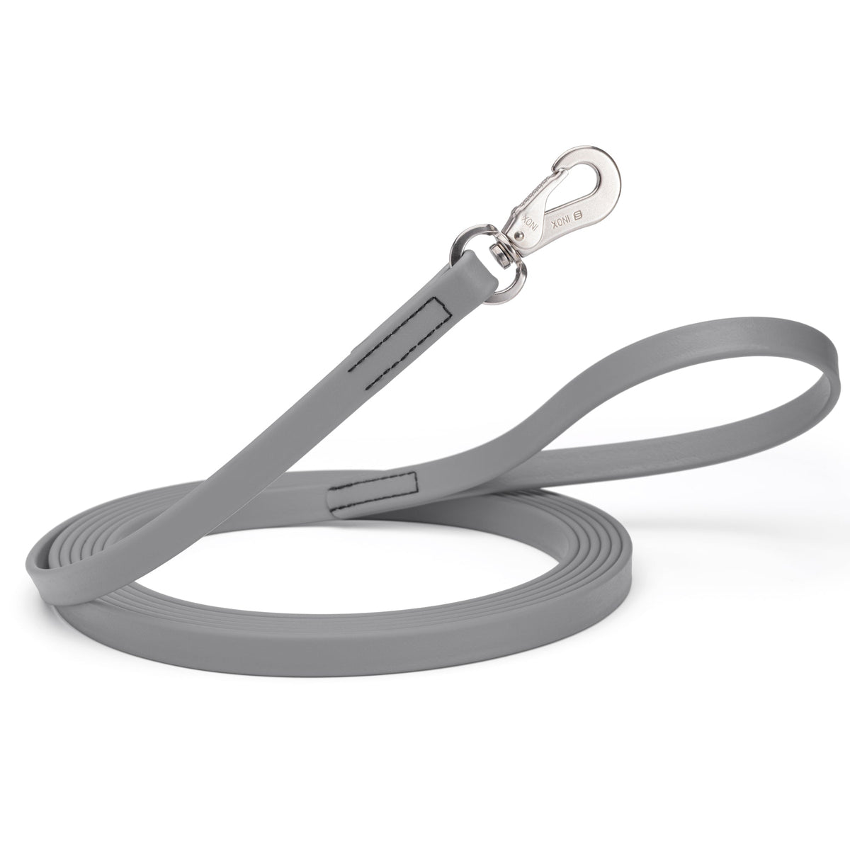 Viper 10 ft Biothane Long Line – Herm Sprenger Hook – Battleship Gray