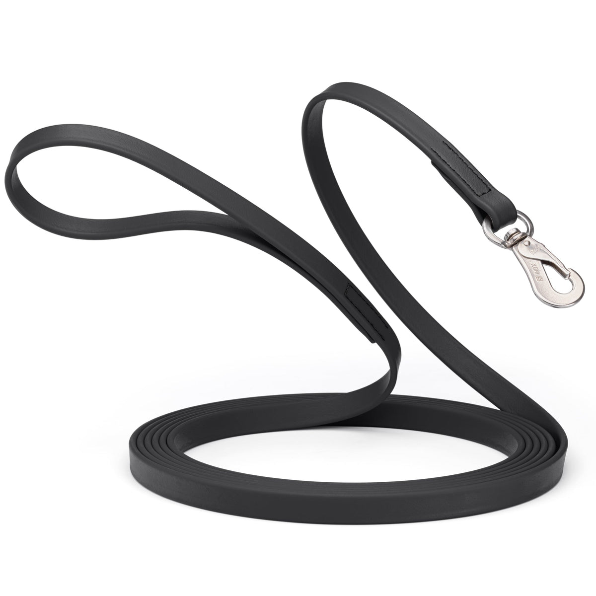 Viper 33 ft Biothane Long Line – Herm Sprenger Hook – Black