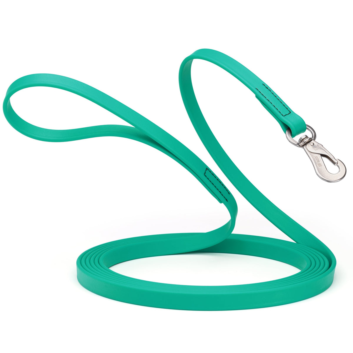 Viper 33 ft Biothane Long Line – Herm Sprenger Hook – Teal