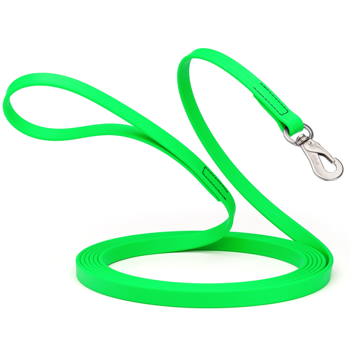 Viper 33 ft Biothane Long Line – Herm Sprenger Hook – Tropical Green