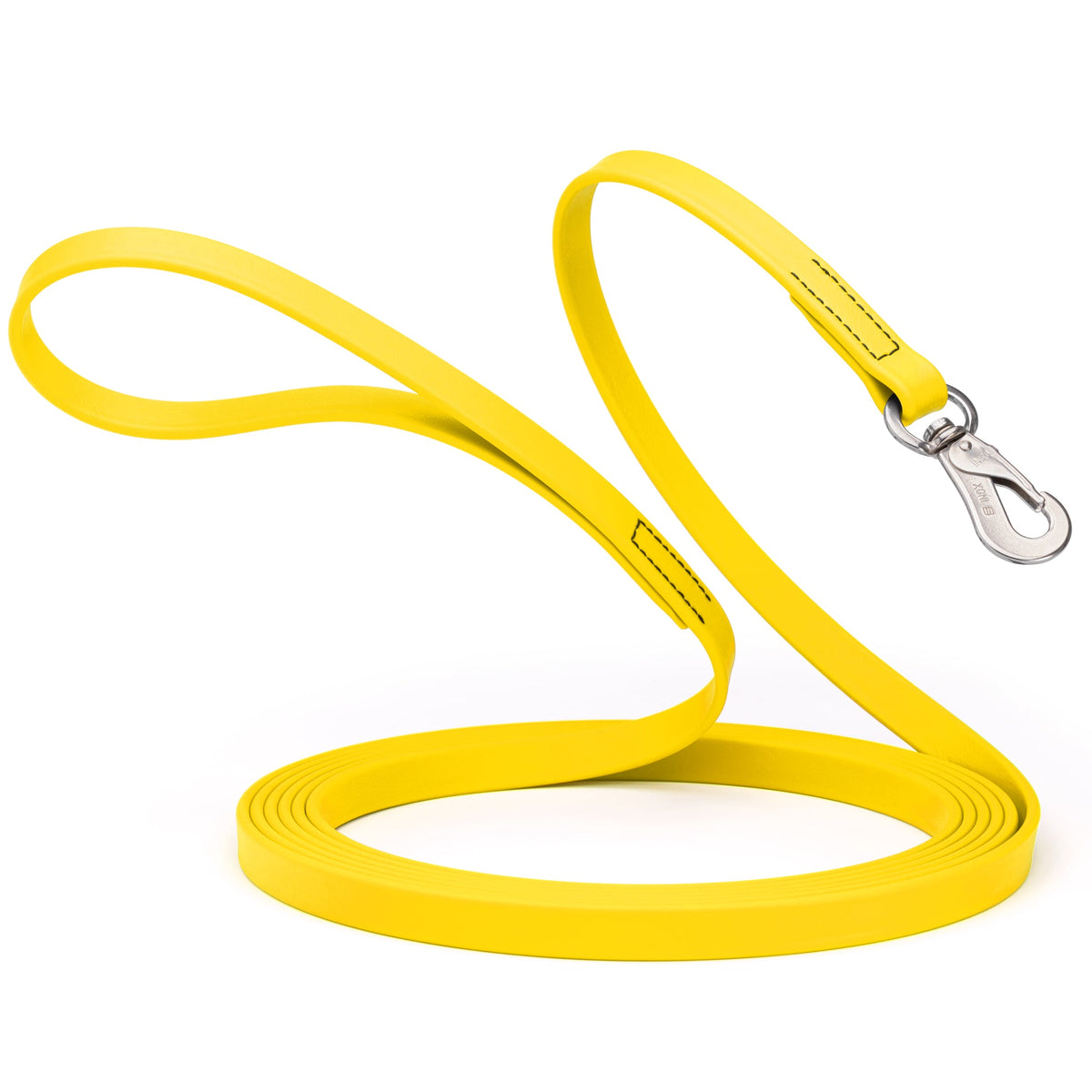 Viper 20 ft Biothane Long Line – Herm Sprenger Hook – Lemon Yellow