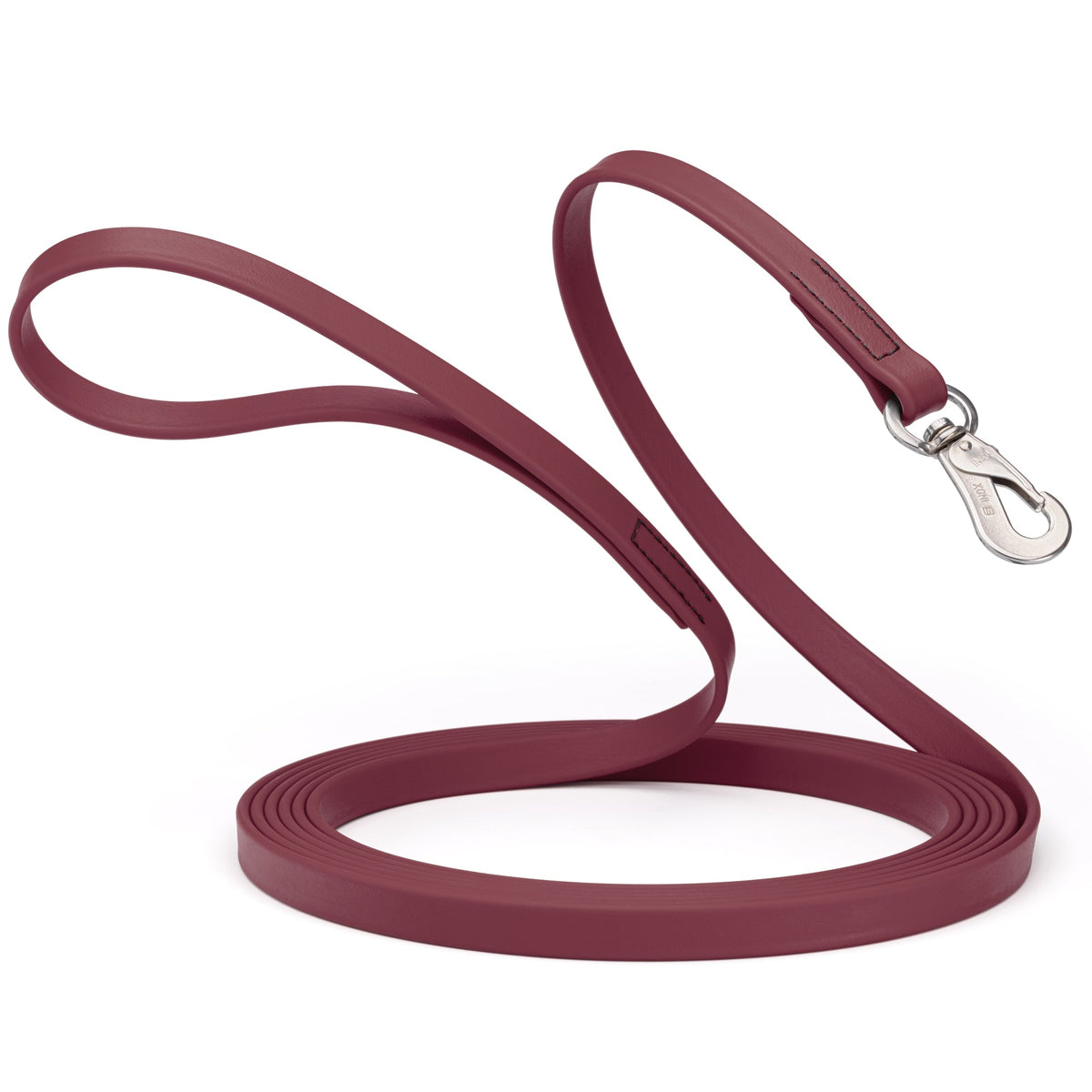 Viper 33 ft Biothane Long Line – Herm Sprenger Hook – Merlot Burgundy