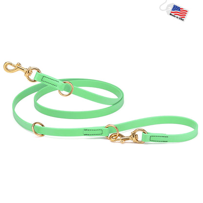 Viper Biothane Adjustable Multi-Purpose Leash with Brass Hardware, Adjustable Hands-Free