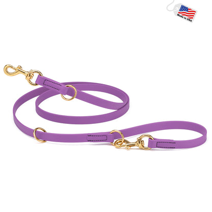 Viper Biothane Adjustable Multi-Purpose Leash with Brass Hardware, Adjustable Hands-Free