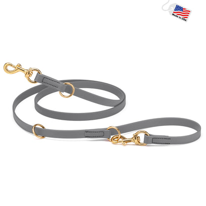 Viper Biothane Adjustable Multi-Purpose Leash with Brass Hardware, Adjustable Hands-Free