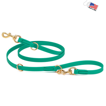 Viper Biothane Adjustable Multi-Purpose Leash with Brass Hardware, Adjustable Hands-Free