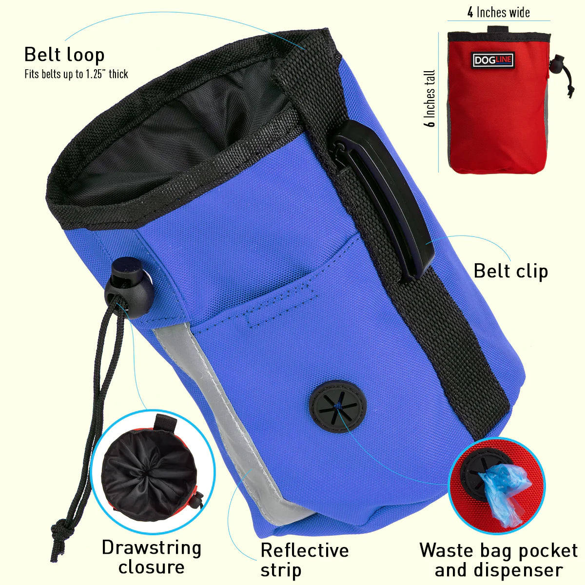 Beta Treat Pouch with Waste Bag Dispenser