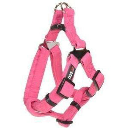 Comfort Microfiber Flat Step-In Dog Harness – Soft Harness for Small Dogs – Pink