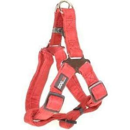Comfort Microfiber Flat Step-In Dog Harness – Soft Harness for Small Dogs – Red