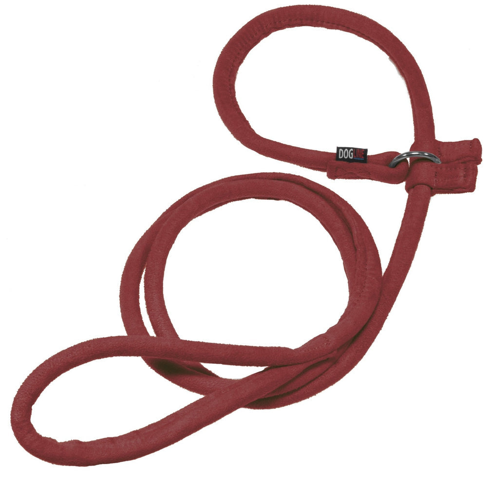 Comfort Microfiber Round Slip Lead – Soft Training Lead 60" – Red