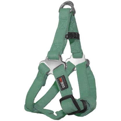 Comfort Microfiber Flat Step-In Dog Harness – Soft Harness for Small Dogs – Teal