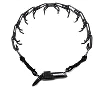 Herm Sprenger Black Stainless Steel Prong Collar with QR Buckle