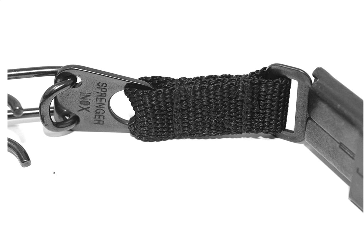 Herm Sprenger Black Stainless Steel Prong Collar with QR Buckle