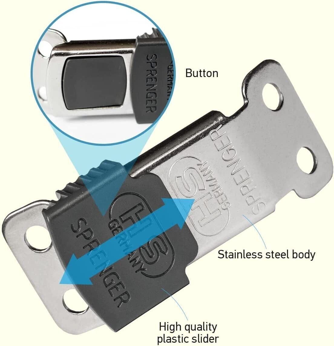 Herm Sprenger ClicLock Fastener Stainless Steel Buckle