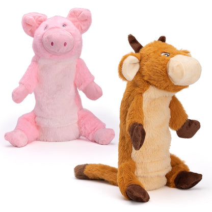 10" Crinkle Water Bottle Dog Toy – Pig & Cow – view 8